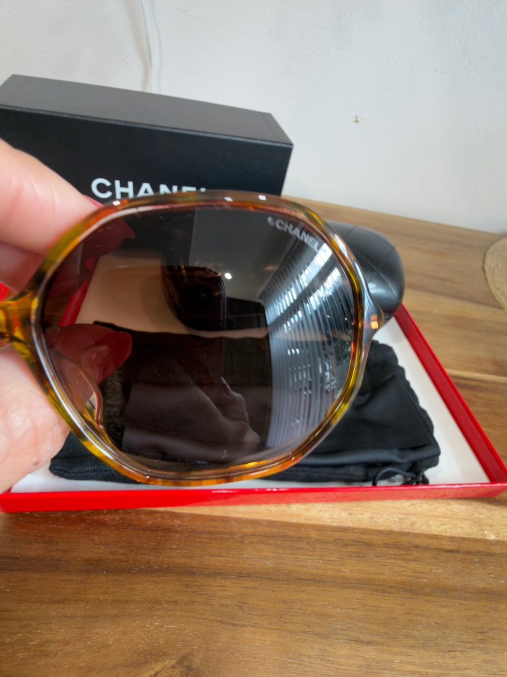 CHANEL Brown Tortoiseshell Oversized Sunglasses 5345A - Picture 8 of 14